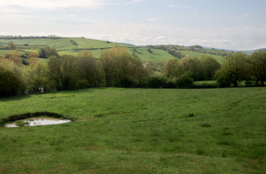 Vue de la cabane du berger