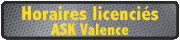 Horaires licenciés karting