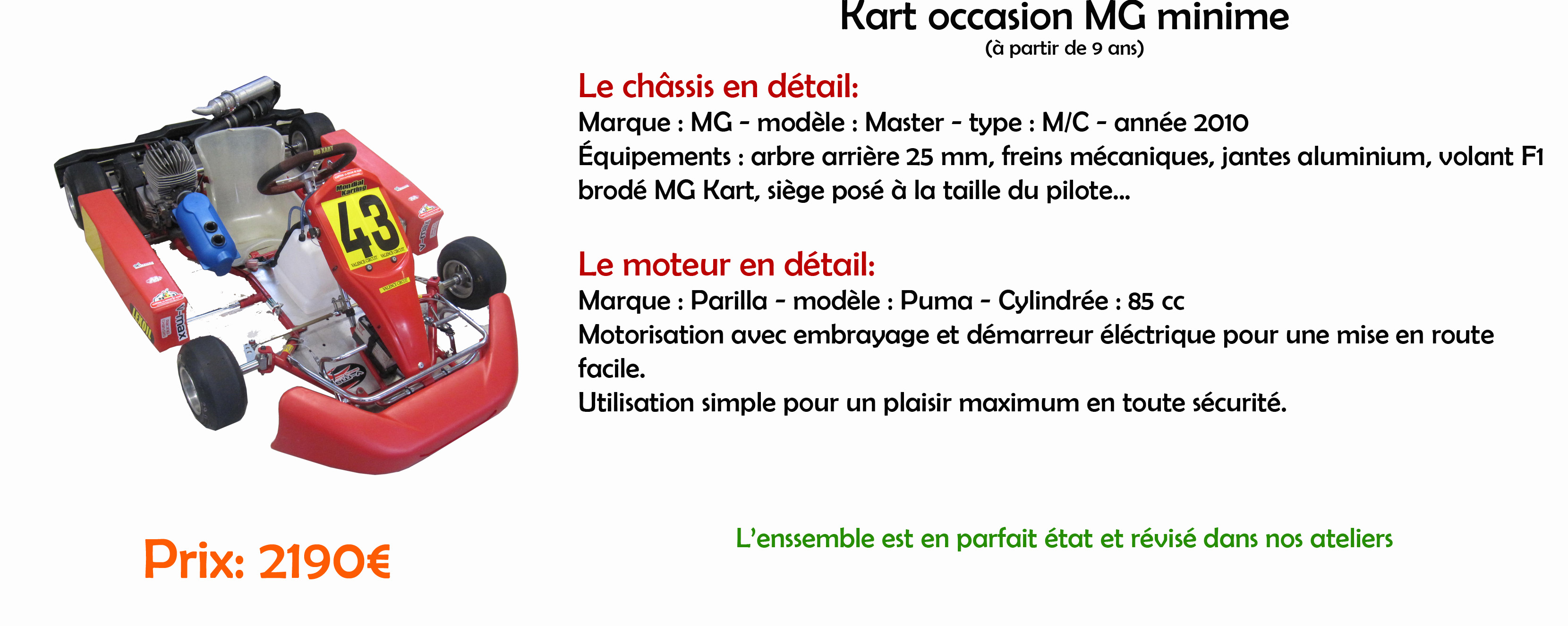 karting mg minime